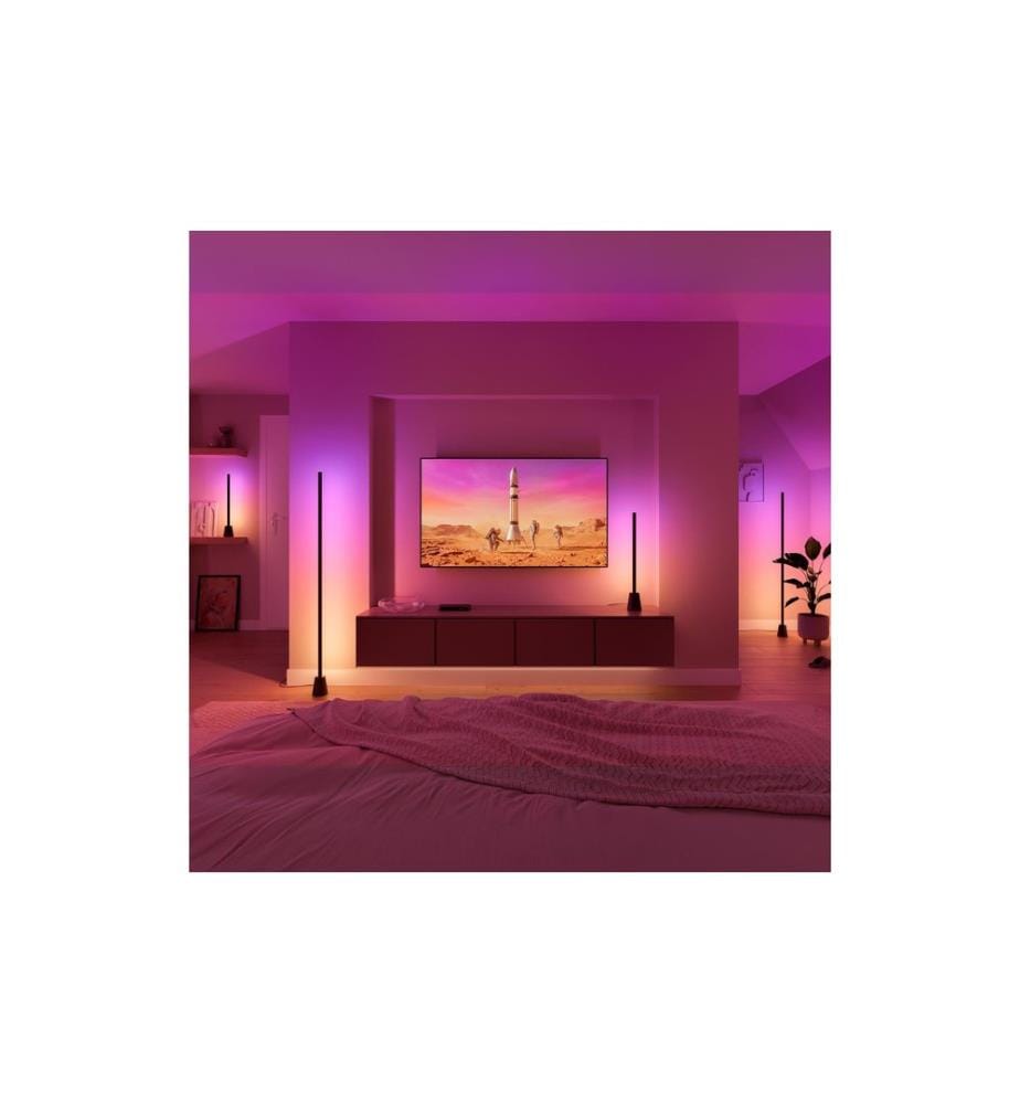 Philips Hue Stehleuchte smart Play Gradient 135 cm Schwarz Kunststoff