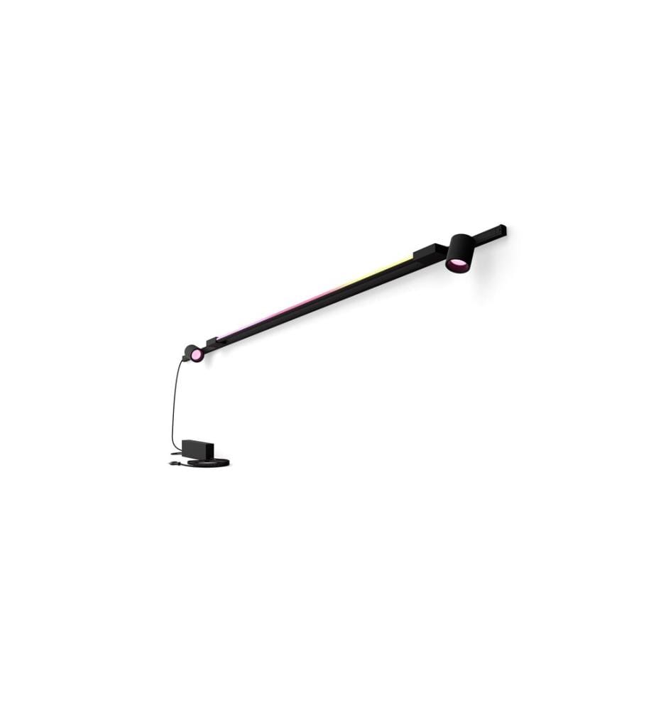 Philips Hue Perifo Basis-Set Wandleuchte 2 Spots + Gradient Tube Schwarz