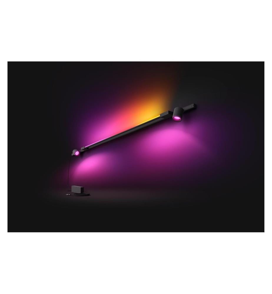 Philips Hue Perifo Basis-Set Wandleuchte 2 Spots + Gradient Tube Schwarz