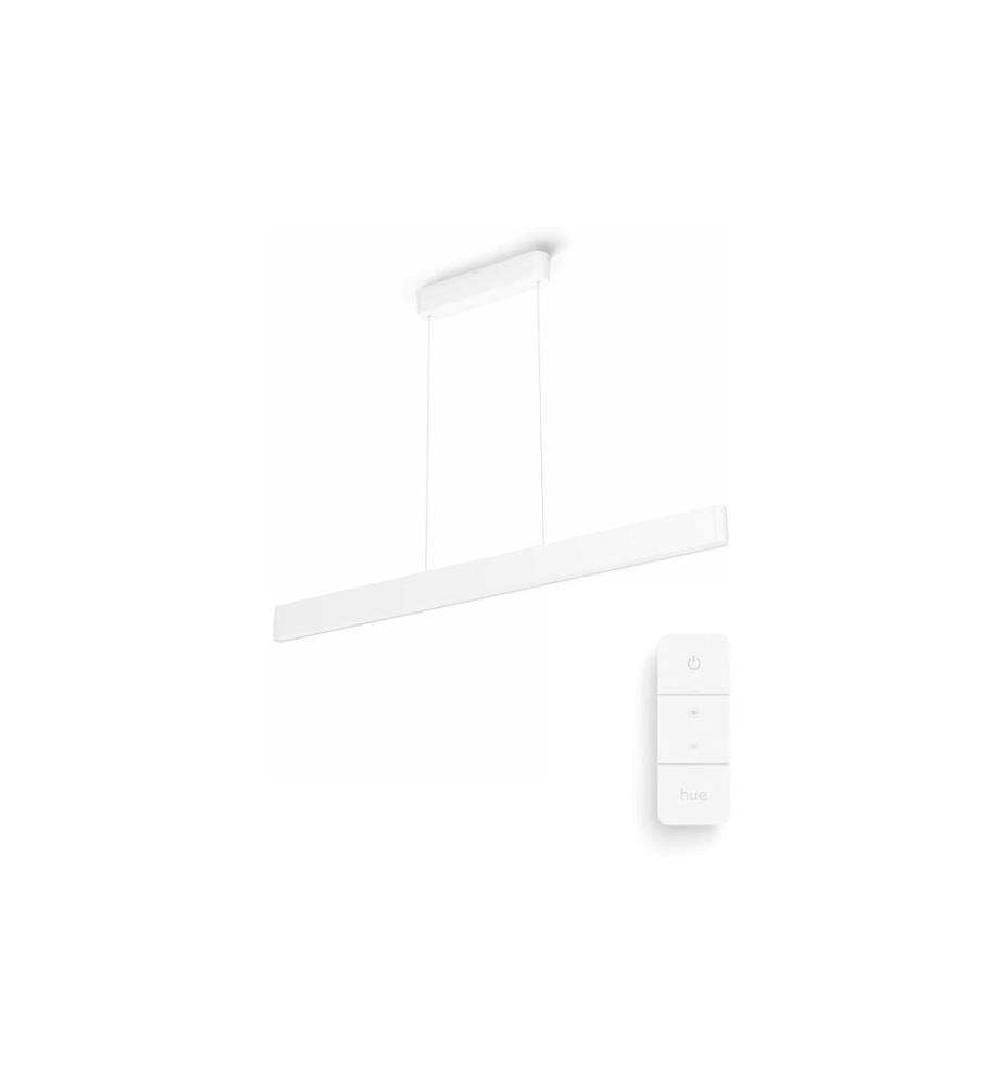 Philips Hue White Col. Amb. Ensis Pendelleuchte Weiss und DimmSwitch
