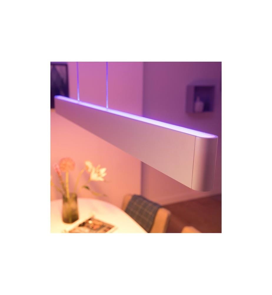 Philips Hue White Col. Amb. Ensis Pendelleuchte Weiss und DimmSwitch