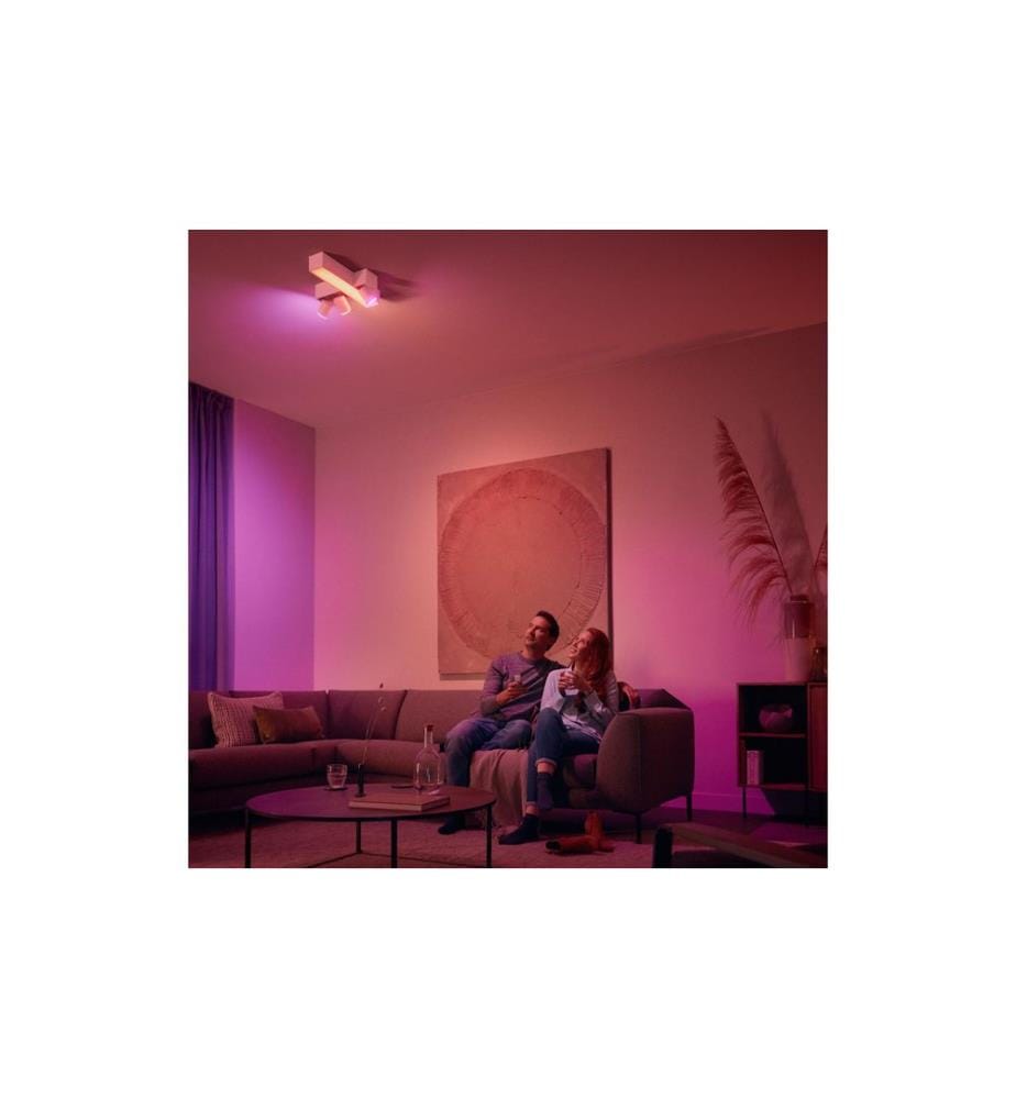 Philips Hue White Col. Amb. Ensis Pendelleuchte Weiss und DimmSwitch