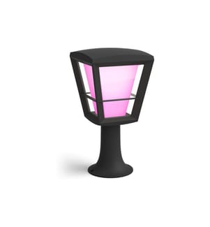 Philips Hue White & Color Ambiance Econic Outdoor Sockelleuchte Schwarz