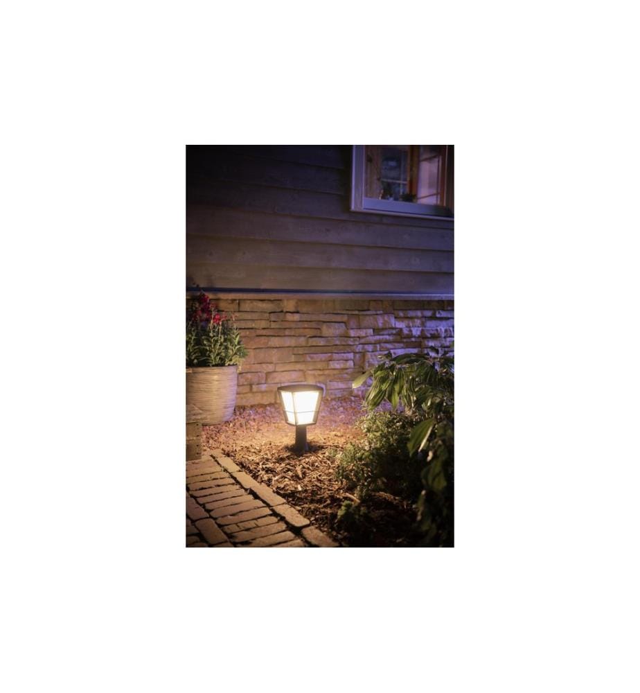 Philips Hue White & Color Ambiance Econic Outdoor Sockelleuchte Schwarz