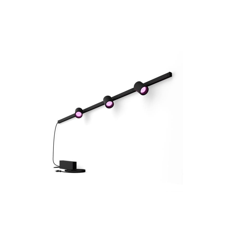 Philips Hue Perifo Basis-Set Wandleuchte 3 Spots Schwarz