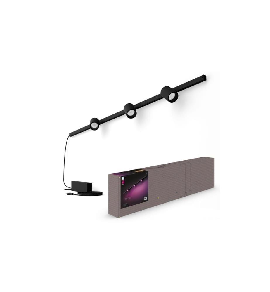 Philips Hue Perifo Basis-Set Wandleuchte 3 Spots Schwarz