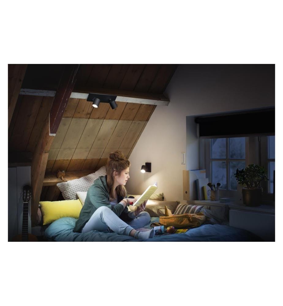 Philips Hue White Ambiance Runner Doppelspot Schwarz