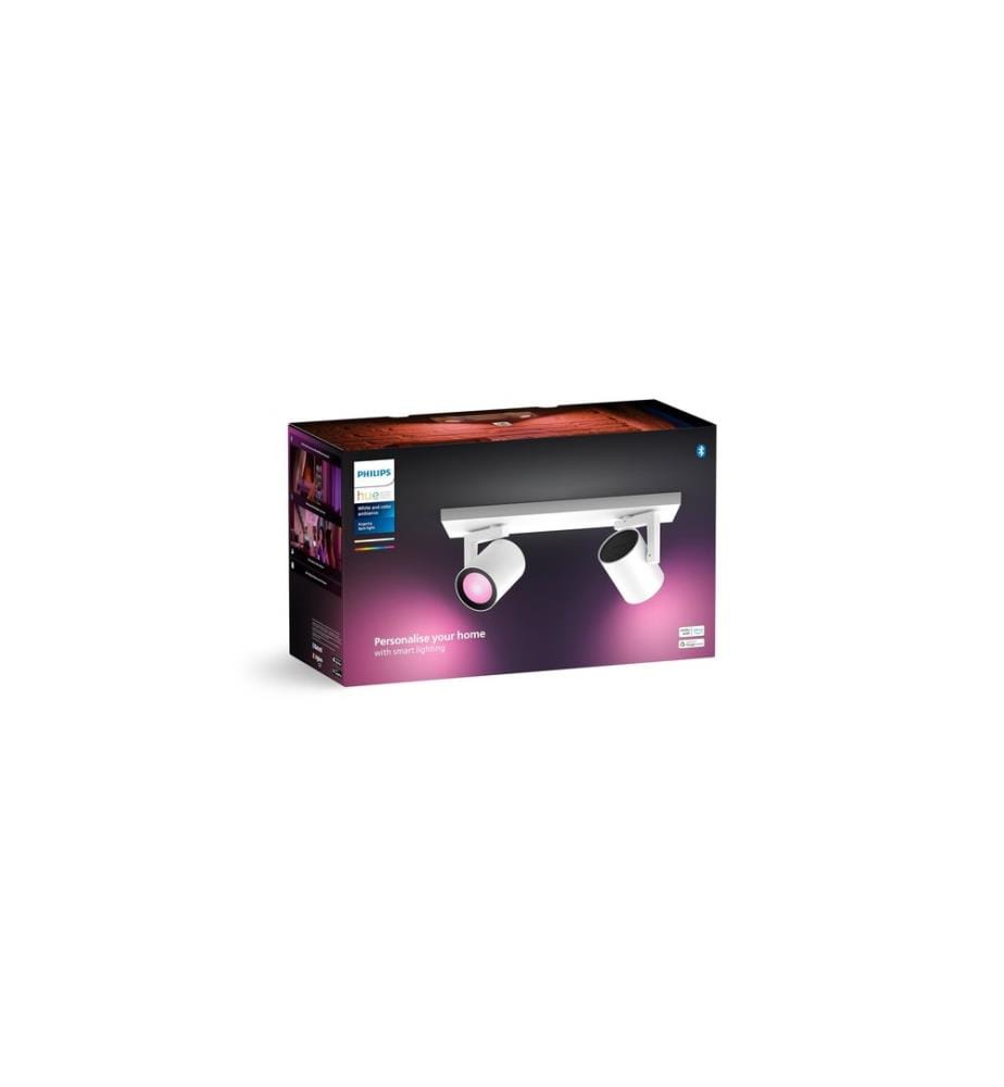 Philips Hue White & Color Ambiance Argenta 2er-Spot Weiss