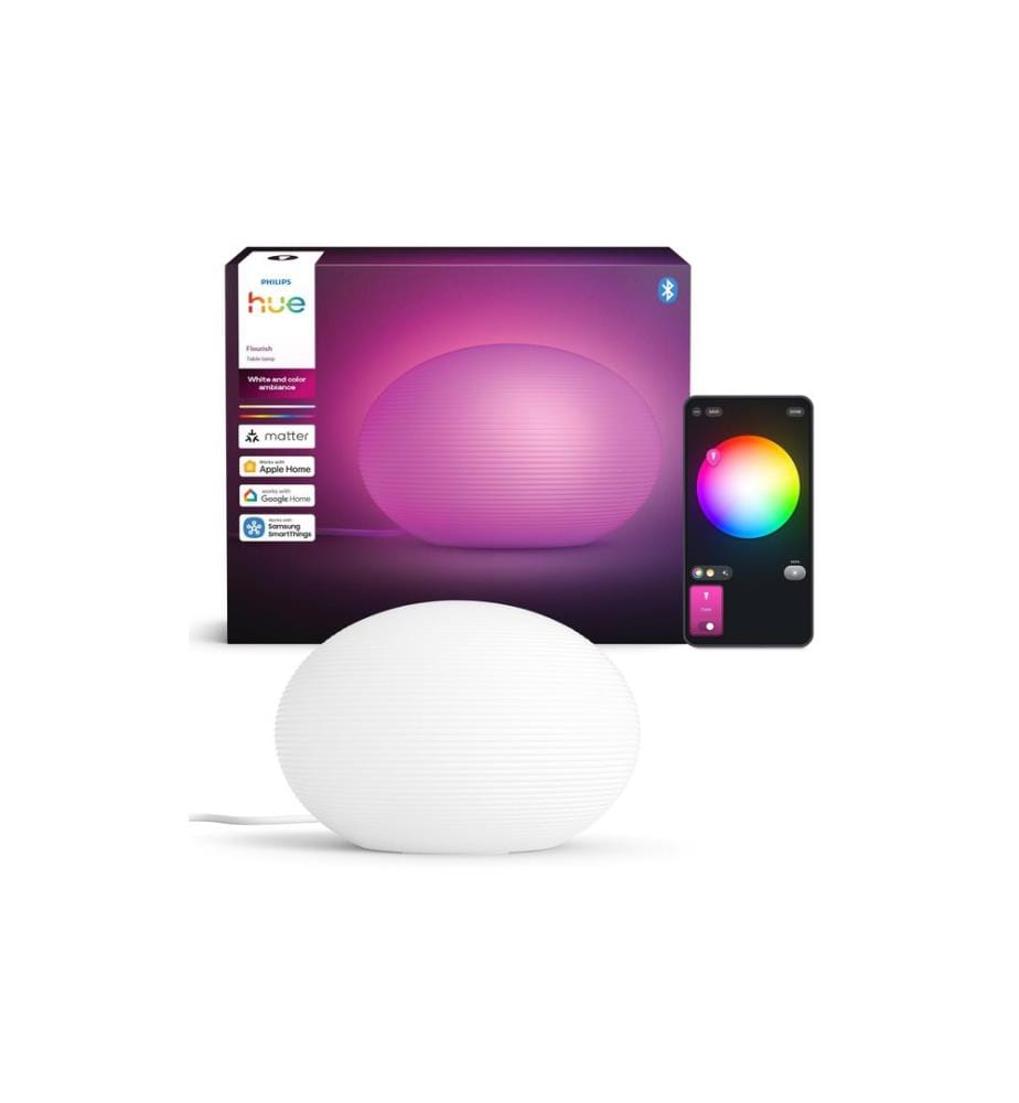 Philips Hue Tischleuchte Flourish RGBW 810 lm Weiss