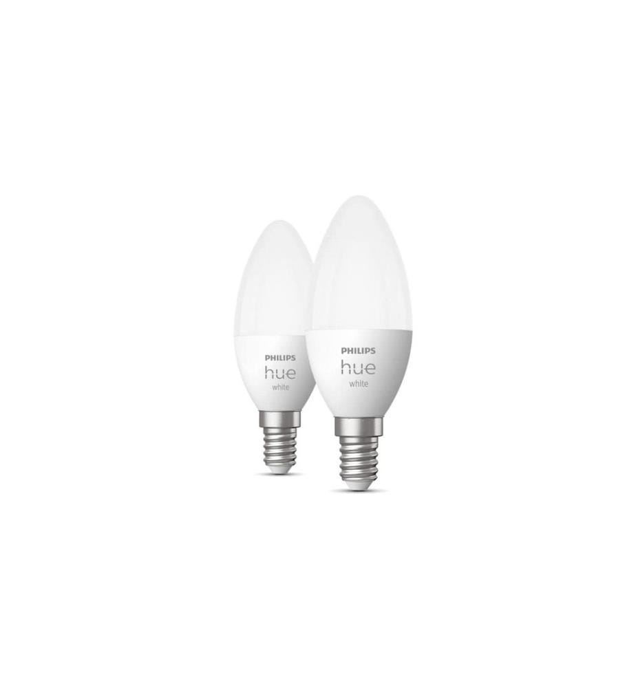 Philips Hue Hue W B39 E14 LED Warmweiss dimmbar Doppelpack