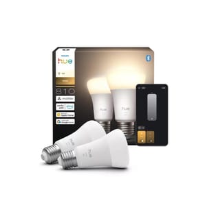 Philips Hue Leuchtmittel White E27 Doppelpack 2x 810 lm