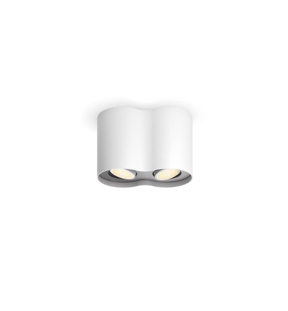 Philips Hue White Ambiance Pillar Doppelspot inkl. Dimmschalter Weiss