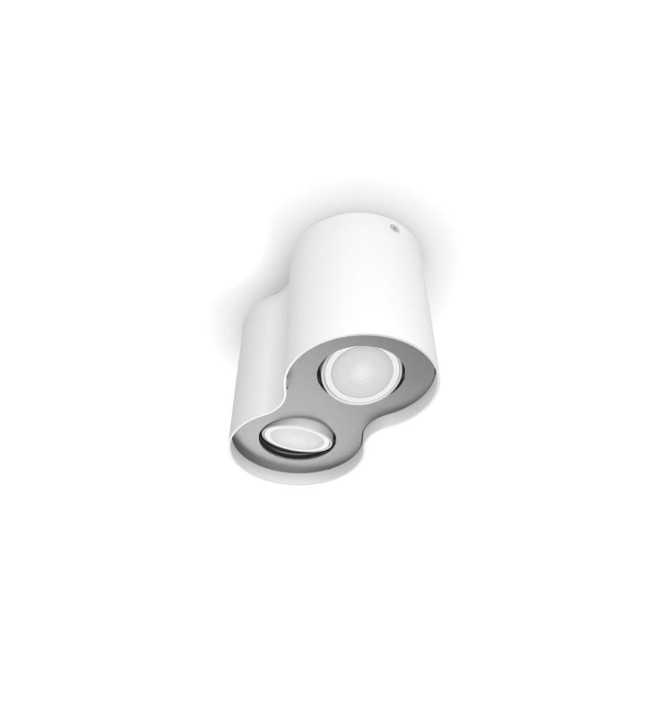 Philips Hue White Ambiance Pillar Doppelspot inkl. Dimmschalter Weiss
