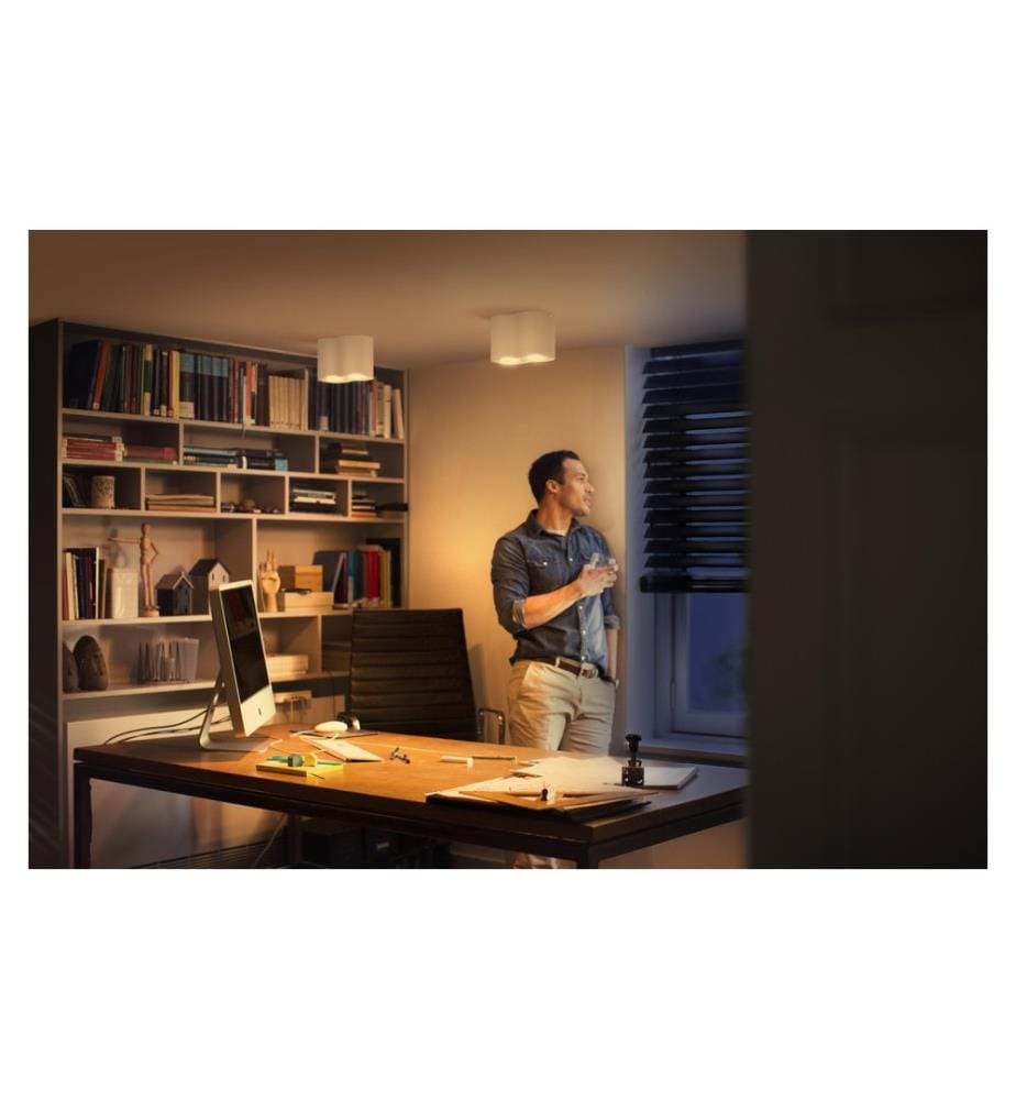 Philips Hue White Ambiance Pillar Doppelspot inkl. Dimmschalter Weiss