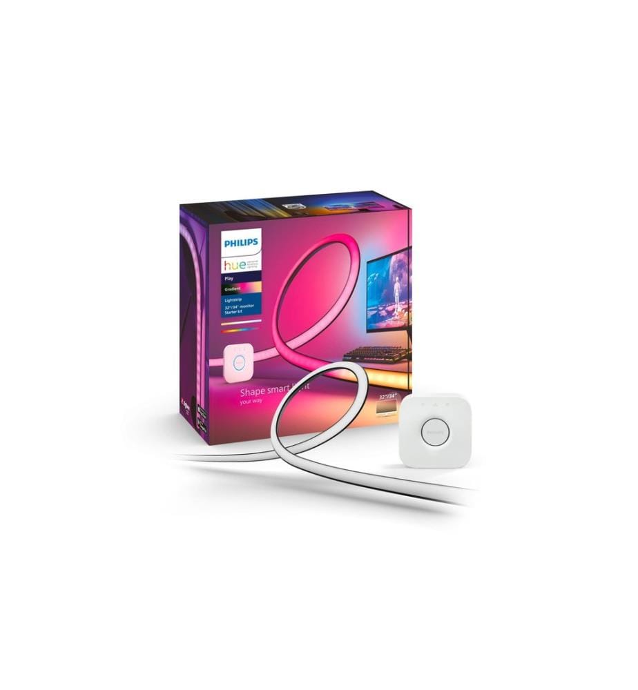 Philips Hue Play Gradient PC Lightstrip 32/34 Starter Set + Bridge