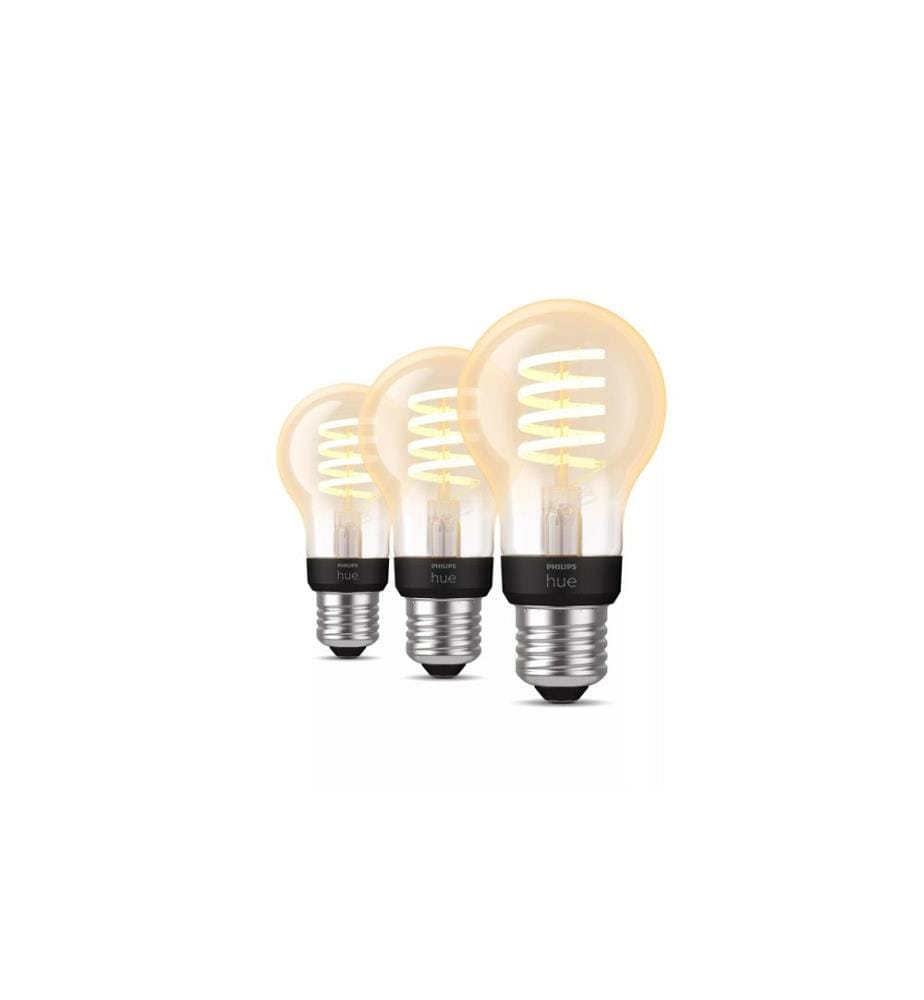 Philips Hue E27 - Filament Lampe A60 550 lm 3er-Pack