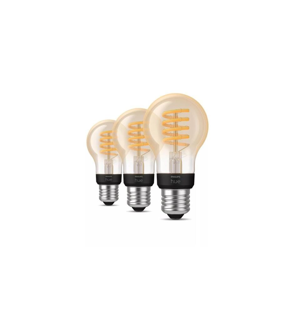 Philips Hue E27 - Filament Lampe A60 550 lm 3er-Pack