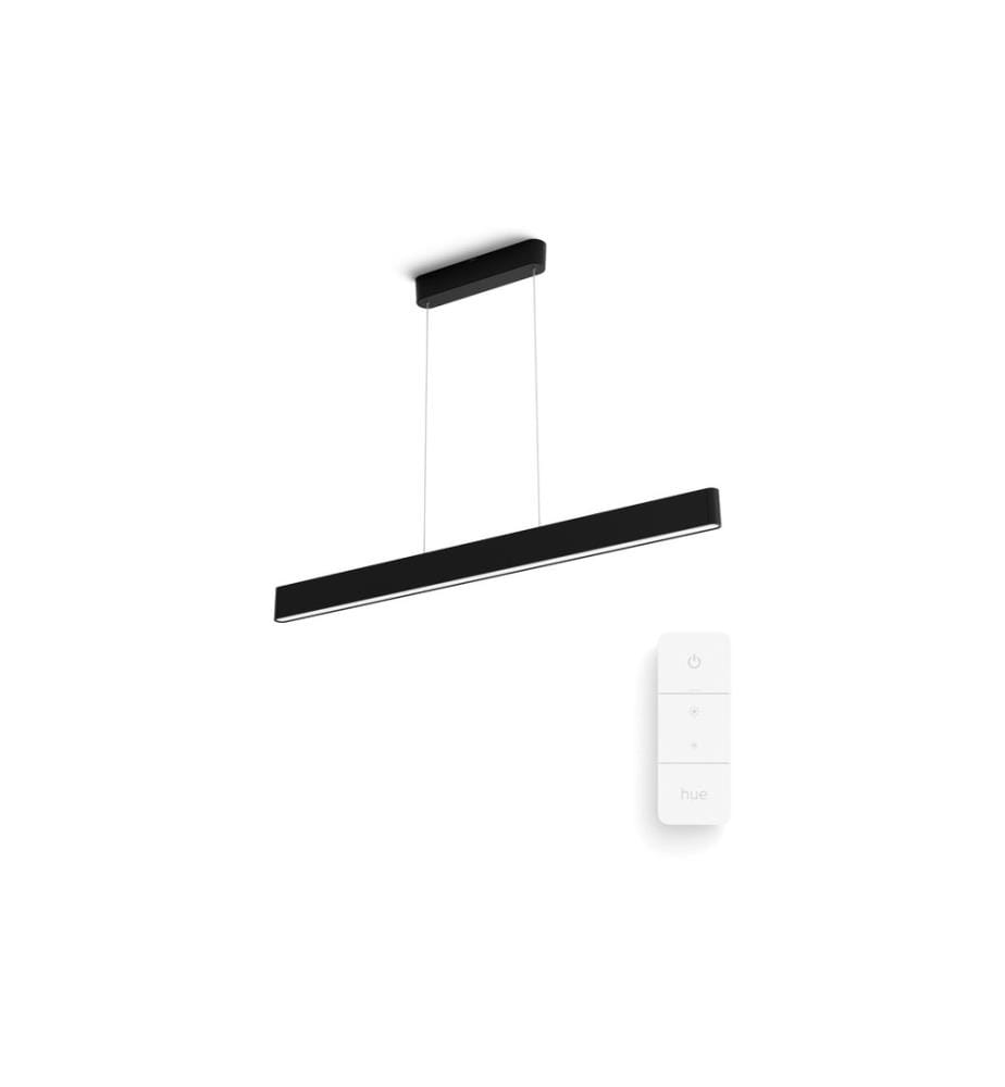 Philips Hue White Col. Amb. Ensis Pendelleuchte Schwarz und DimmSwitch