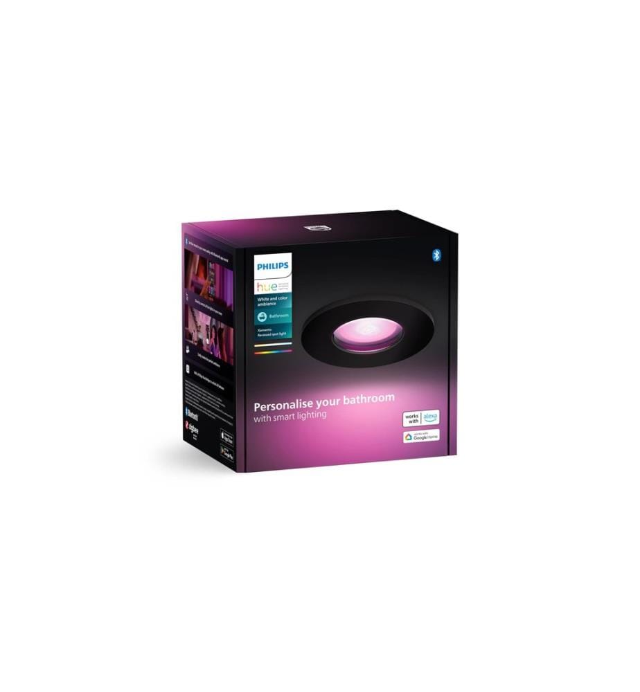 Philips Hue White & Color Ambiance Xamento Einbauspot Schwarz