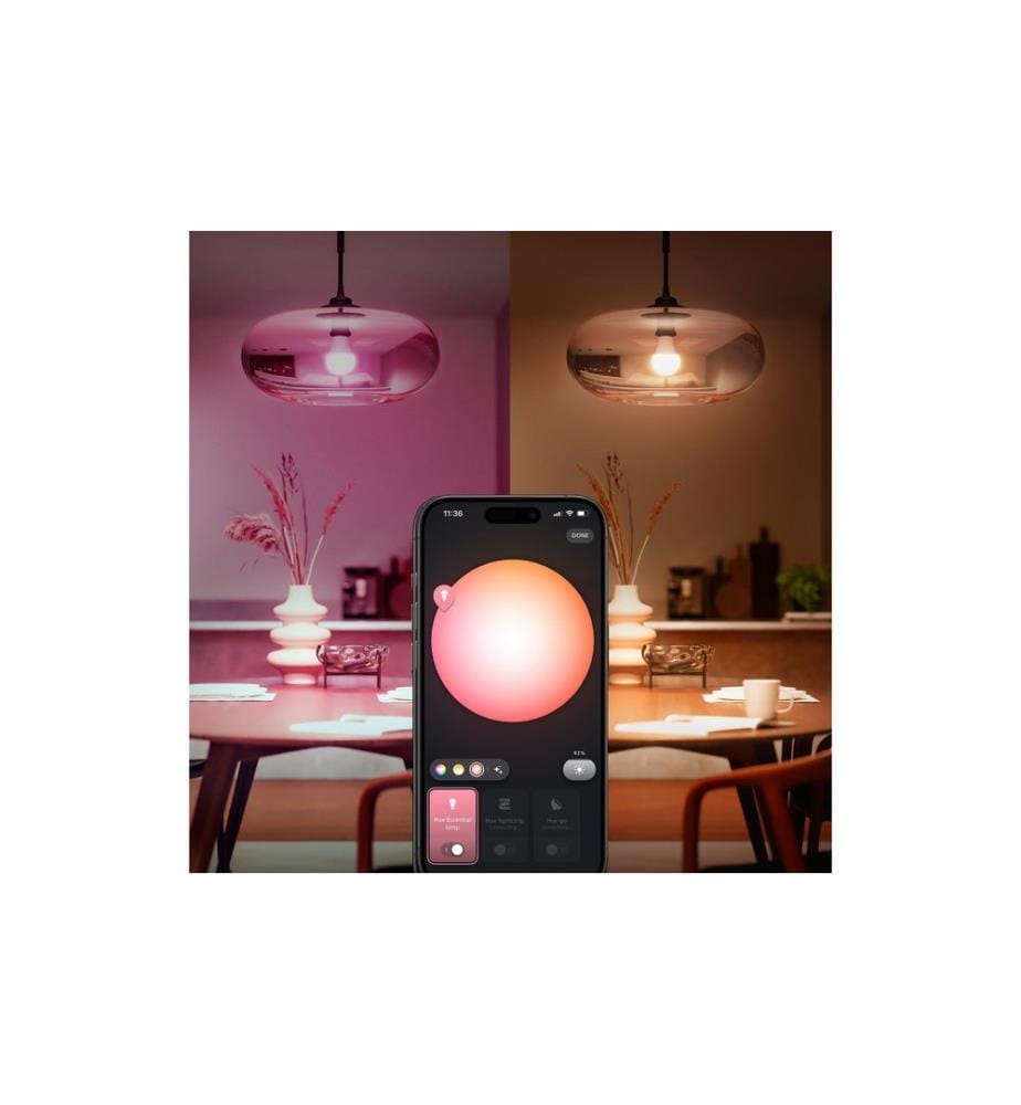 Philips Hue Basis Starter-Set: Hue Bridge + 2 Essential E27 RGB
