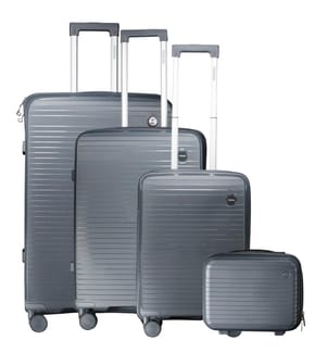 Set di 4 valigie risolvibili - Grigio scuro
