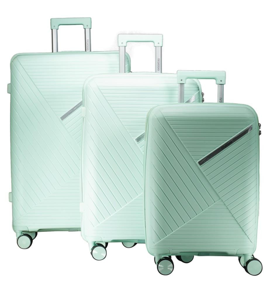 Lot de 3 Valises Simi - Vert clair