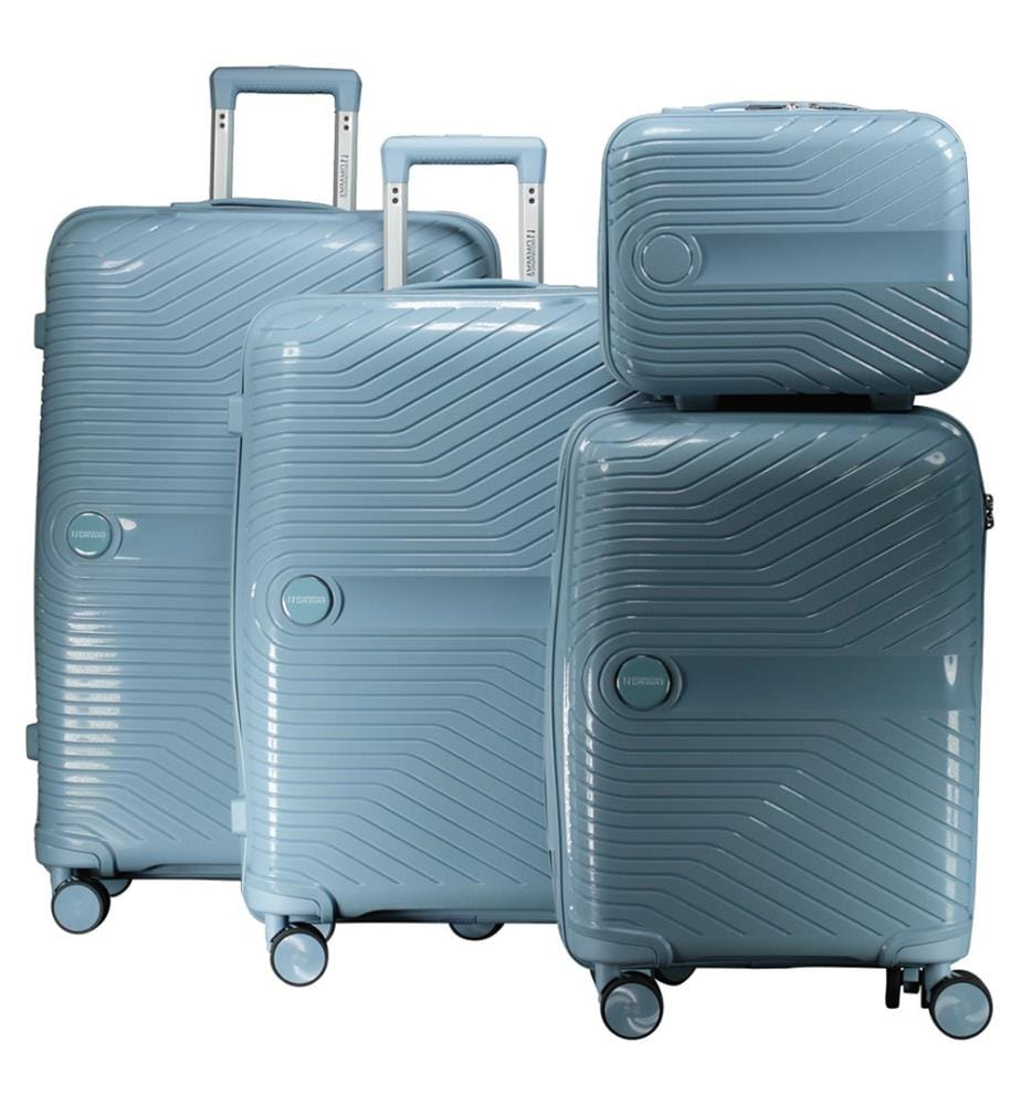 Lot de 4 Valises Sarovel - Bleu canard