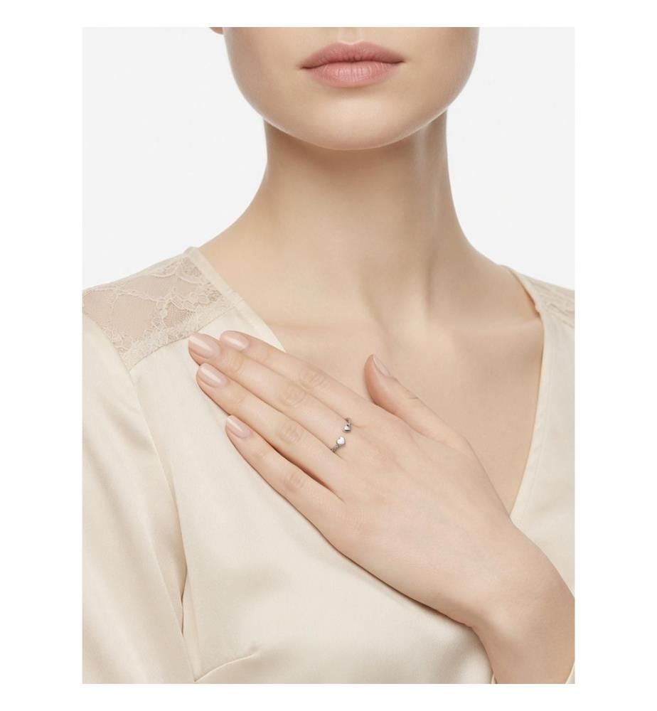 Hearts Of Love Silver Ring - Silver