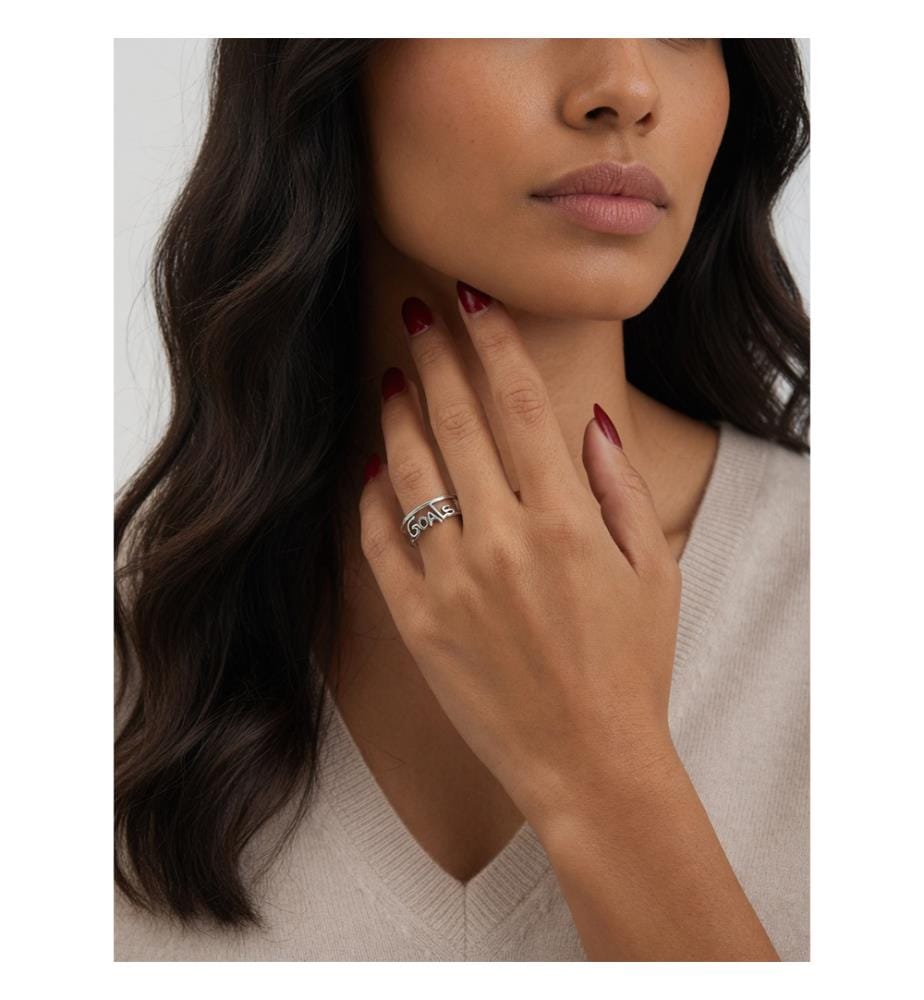 Pandora Silver Goals Ring - Silver