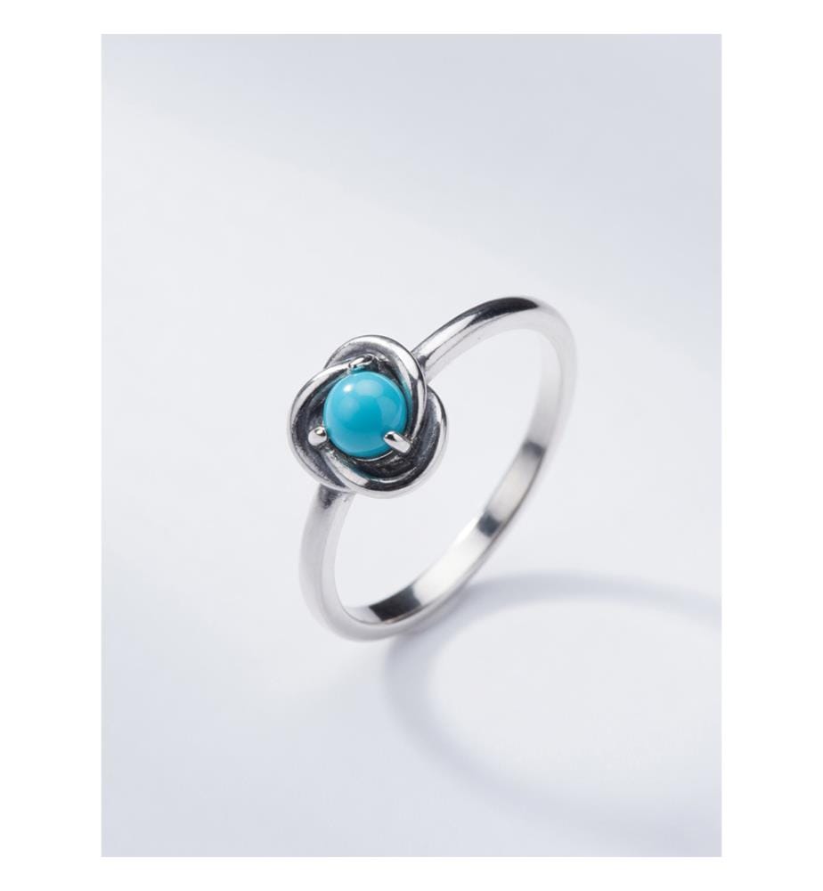 Pandora Silver Blue Crystal Ring - Silver