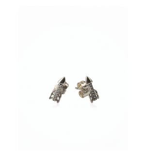 Pandora Silver Arrow Zirconia Earrings - Silver