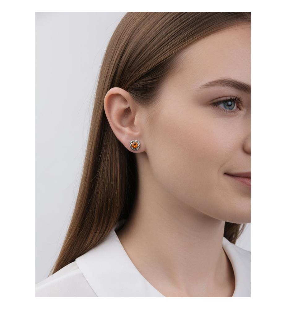 Pandora Silver Arrow Zirconia Earrings - Silver