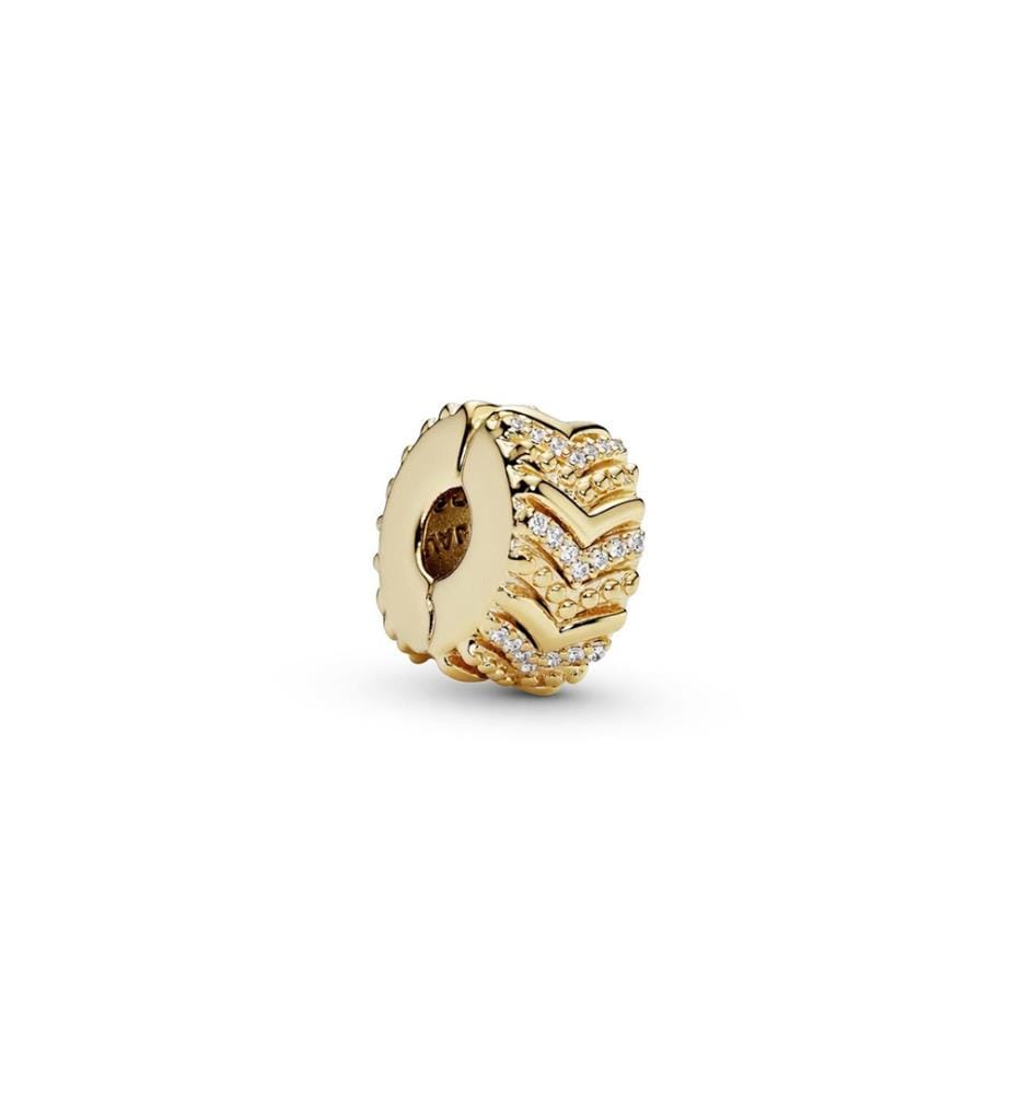 Pandora Shine Wishbone Clip - Golden