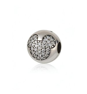 Disney Mickey Pave Clip - Silver