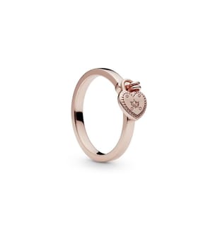 Rose 14K Gold Plated Silver Ring - Rose Golden
