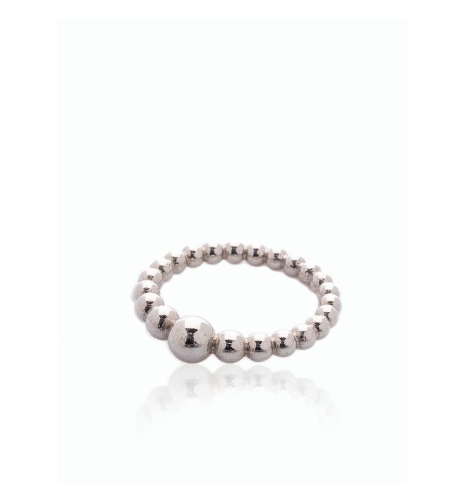 Anello con sfera in argento - Argento