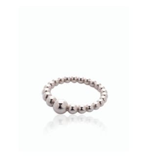 Silver Ball Ring - Silver