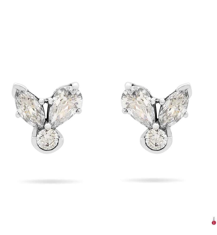 Earrings Sparkling Herbarium Cluster - Silver