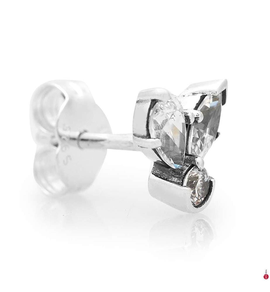 Earrings Sparkling Herbarium Cluster - Silver