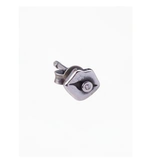 My Lips Single Micro-Stud Earring - Silver