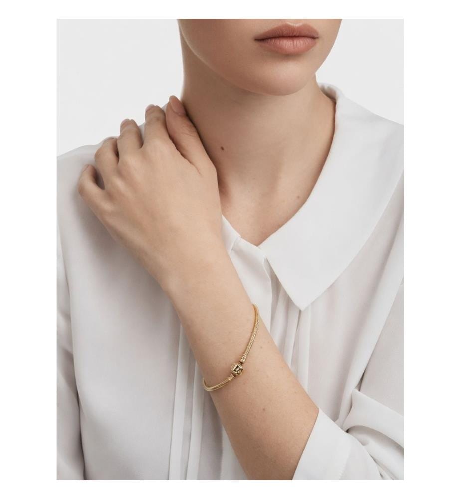 14K Gold Bracelet With Clasp - Gold