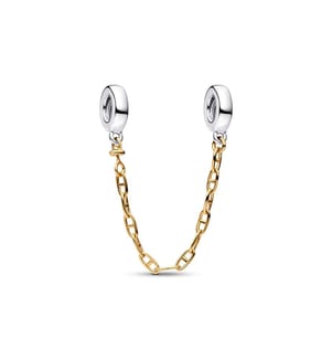 Bicolor Pandora Security Chain - Silver