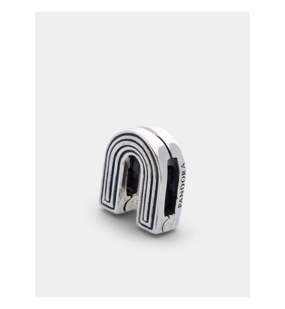 Reflexions™ Letter U Clip Charm - Silver