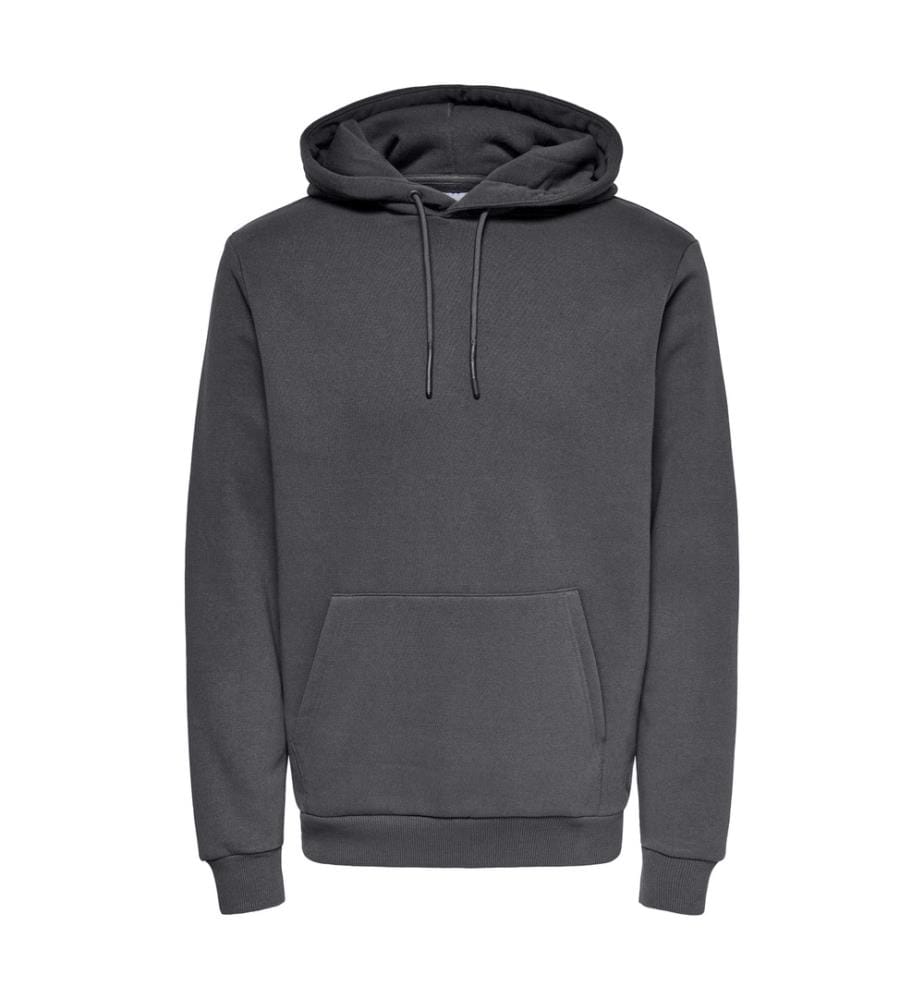 Hoodie - Grau Gestreift