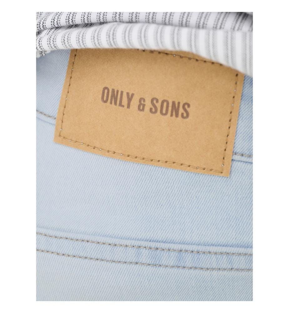 Jeans - Gebleichter hellblauer Denim