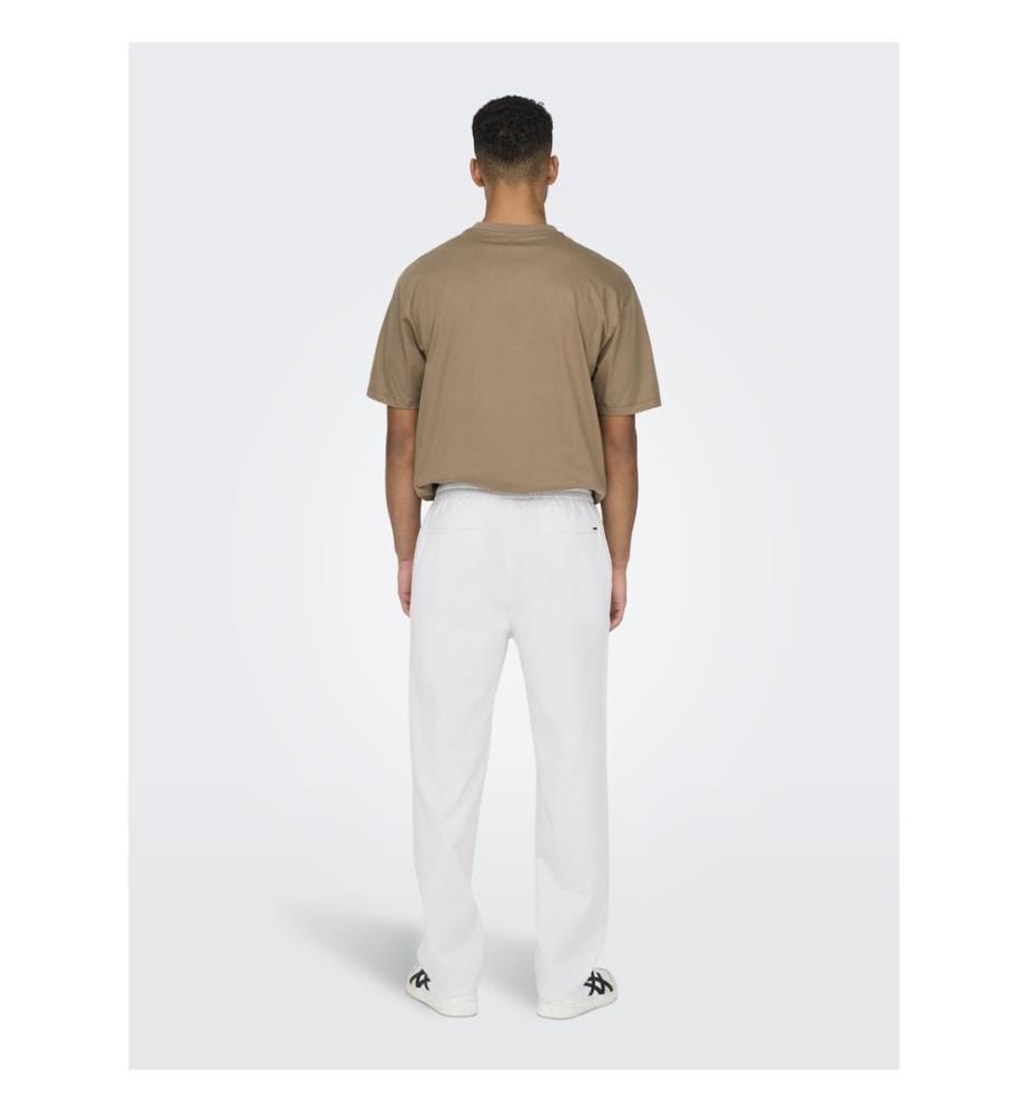 Locker geschnittene Hose - Weiss