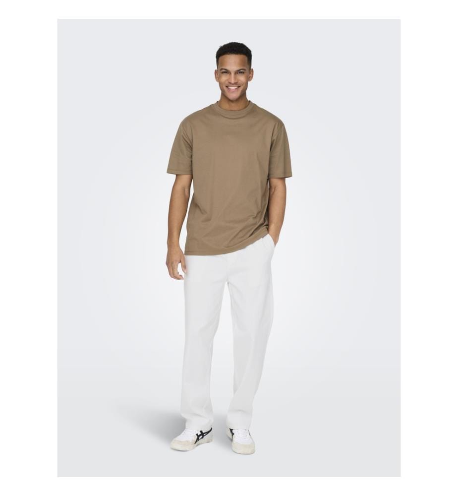 Locker geschnittene Hose - Weiss