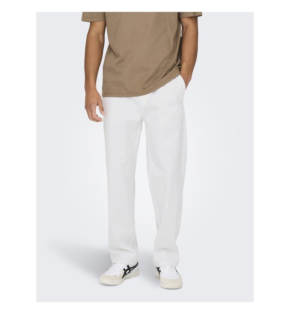 Locker geschnittene Hose - Weiss