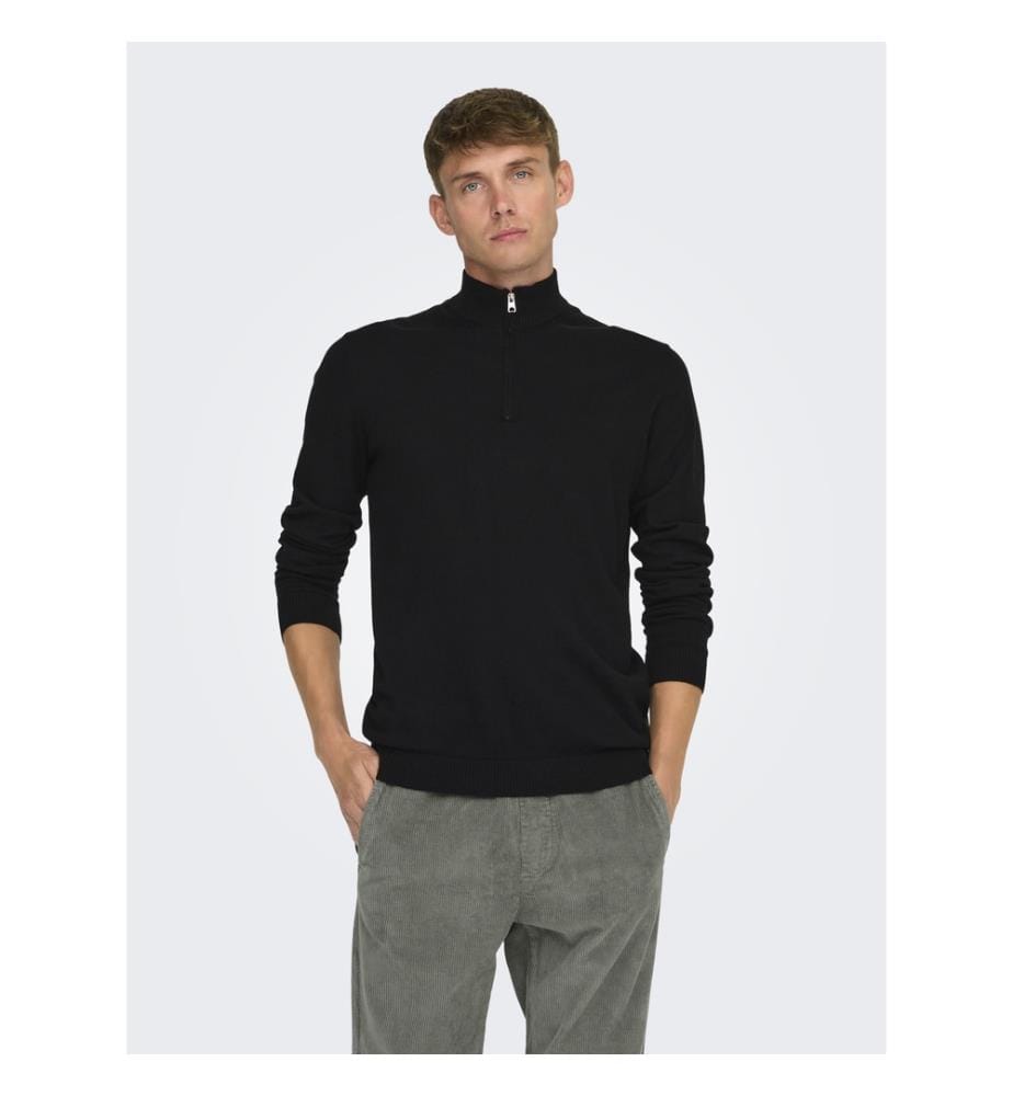 Strickpullover - Schwarz
