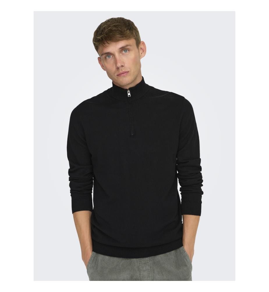 Strickpullover - Schwarz